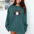 Baseball Mom Baseball Comfort Colors Sweatshirt Chalky Mint