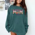Baseball Mom Coquette Bow Mommy Ice Cream Mother's Day Mom Comfort Colors Sweatshirt Chalky Mint Baseball Mom Coquette Bow Mommy Ice Cream Mother's Day Mom Comfort Colors Sweatshirt Chalky Mint