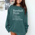 Baseball Mom Definition Sarcastic Sports Comfort Colors Sweatshirt Chalky Mint Baseball Mom Definition Sarcastic Sports Comfort Colors Sweatshirt Chalky Mint