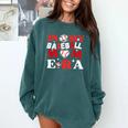 In My Baseball Mom Era Endless Memories Stylish Tribute Comfort Colors Sweatshirt Chalky Mint