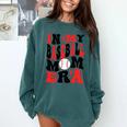 In My Baseball Mom Era Groovy Mom Comfort Colors Sweatshirt Chalky Mint