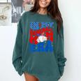 In My Baseball Mom Era Groovy Baseball Mother's Day US Flag Comfort Colors Sweatshirt Chalky Mint In My Baseball Mom Era Groovy Baseball Mother's Day US Flag Comfort Colors Sweatshirt Chalky Mint
