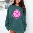 In My Baseball Mom Era Retro Game Day Mom Era 2 Sides Comfort Colors Sweatshirt Chalky Mint