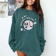 In My Baseball Mom Era Retro Baseball Mom Home Runs Comfort Colors Sweatshirt Chalky Mint