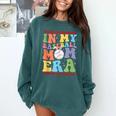 In My Baseball Mom Era Tee Bunny Ears Rabbit Baseball Comfort Colors Sweatshirt Chalky Mint