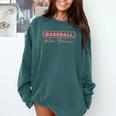 Baseball Mom Forever Baseball Mom Comfort Colors Sweatshirt Chalky Mint