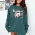 Baseball Mom Heart Sports Mom Comfort Colors Sweatshirt Chalky Mint Baseball Mom Heart Sports Mom Comfort Colors Sweatshirt Chalky Mint