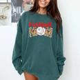 Baseball Mom Leopard Print Cute Mother's Day Sport Lover Comfort Colors Sweatshirt Chalky Mint Baseball Mom Leopard Print Cute Mother's Day Sport Lover Comfort Colors Sweatshirt Chalky Mint