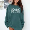 Baseball Mom Leopard Game Day Comfort Colors Sweatshirt Chalky Mint Baseball Mom Leopard Game Day Comfort Colors Sweatshirt Chalky Mint