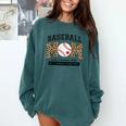 Baseball Mom Leopard Like a Normal But Louder And Prouder Comfort Colors Sweatshirt Chalky Mint Baseball Mom Leopard Like a Normal But Louder And Prouder Comfort Colors Sweatshirt Chalky Mint