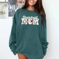 Baseball Mom Mama Mother's Day Player Comfort Colors Sweatshirt Chalky Mint