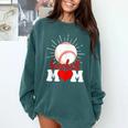 Baseball Mom Mama Mother's Day Sport Lover Comfort Colors Sweatshirt Chalky Mint Baseball Mom Mama Mother's Day Sport Lover Comfort Colors Sweatshirt Chalky Mint