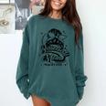 Baseball Mom May Get Loud Messy Bun Mother's Day Comfort Colors Sweatshirt Chalky Mint Baseball Mom May Get Loud Messy Bun Mother's Day Comfort Colors Sweatshirt Chalky Mint
