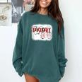 Baseball Mom Mommy Baseball Player Comfort Colors Sweatshirt Chalky Mint
