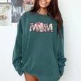 Baseball Mom With Pink Bow Comfort Colors Sweatshirt Chalky Mint Baseball Mom With Pink Bow Comfort Colors Sweatshirt Chalky Mint