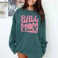 Baseball Mom Pride Heart And Bat Love Game Day Comfort Colors Sweatshirt Chalky Mint