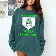 Baseball Mom Quote My Stepson Works From Home Comfort Colors Sweatshirt Chalky Mint Baseball Mom Quote My Stepson Works From Home Comfort Colors Sweatshirt Chalky Mint