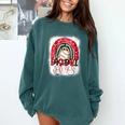 Baseball Mom Rainbow Boho Mommy Comfort Colors Sweatshirt Chalky Mint