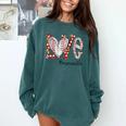 Baseball Mom Shirt Heart Love Baseball Mamawlife Comfort Colors Sweatshirt Chalky Mint
