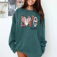 Baseball Mom Shirt Heart Love Baseball Omilife Comfort Colors Sweatshirt Chalky Mint