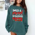 Baseball Mom Sport Mommy Baseball Mama Mother's Day Comfort Colors Sweatshirt Chalky Mint