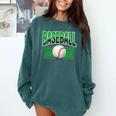 Baseball Mom Sports Green Comfort Colors Sweatshirt Chalky Mint Baseball Mom Sports Green Comfort Colors Sweatshirt Chalky Mint