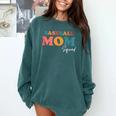 Baseball Mom Squad Boho Cute Back To School Ball Mom Comfort Colors Sweatshirt Chalky Mint