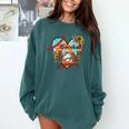 Baseball Mom Valentine Leopard Heart Softball Mother's Day Comfort Colors Sweatshirt Chalky Mint Baseball Mom Valentine Leopard Heart Softball Mother's Day Comfort Colors Sweatshirt Chalky Mint