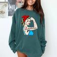 Baseball Mom Woman Baseball Sport Lover Comfort Colors Sweatshirt Chalky Mint