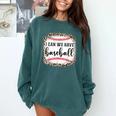 I Can We Have Baseball Mom Women Comfort Colors Sweatshirt Chalky Mint I Can We Have Baseball Mom Women Comfort Colors Sweatshirt Chalky Mint