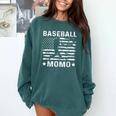 Baseball Momo Mom USA Flag 4th Of July Comfort Colors Sweatshirt Chalky Mint Baseball Momo Mom USA Flag 4th Of July Comfort Colors Sweatshirt Chalky Mint