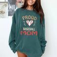 Baseball Moms Mother Kids Girls Boys School Game Comfort Colors Sweatshirt Chalky Mint