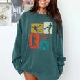 Baseball Player Collage Men Kids Coach Youth Boys Comfort Colors Sweatshirt Chalky Mint