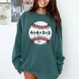 Baseball Red Stitches Sport Graphic 6432 Comfort Colors Sweatshirt Chalky Mint Baseball Red Stitches Sport Graphic 6432 Comfort Colors Sweatshirt Chalky Mint