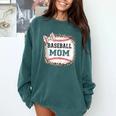 Baseball-Shirt Women Girls Mama Baseball Mom Comfort Colors Sweatshirt Chalky Mint