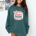 Baseball-Shirt Women Mama Mother Baseball Mom Comfort Colors Sweatshirt Chalky Mint
