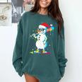 Baseball Snowman Drip Cool Christmas Men Boys Girls Comfort Colors Sweatshirt Chalky Mint Baseball Snowman Drip Cool Christmas Men Boys Girls Comfort Colors Sweatshirt Chalky Mint