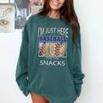Baseball Sport I’m Just Here For The Snacks Baseball Mom Comfort Colors Sweatshirt Chalky Mint Baseball Sport I’m Just Here For The Snacks Baseball Mom Comfort Colors Sweatshirt Chalky Mint