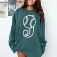 Baseball Sport Player Monogram Cool Initial Letter J Comfort Colors Sweatshirt Chalky Mint Baseball Sport Player Monogram Cool Initial Letter J Comfort Colors Sweatshirt Chalky Mint
