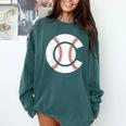 Baseball Sport Player Graphic Monogram Initial Letter C Comfort Colors Sweatshirt Chalky Mint Baseball Sport Player Graphic Monogram Initial Letter C Comfort Colors Sweatshirt Chalky Mint