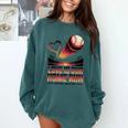 Baseball Valentine Forever On Deck For You Comfort Colors Sweatshirt Chalky Mint