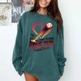Baseball Valentine Love Is Our Home Run Apparel Comfort Colors Sweatshirt Chalky Mint