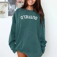 BaseballSoftball Upside Down Outfield Comfort Colors Sweatshirt Chalky Mint