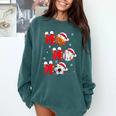 Basketball Baseball Soccer Christmas Ho Ho Ho Santa Xmas Comfort Colors Sweatshirt Chalky Mint Basketball Baseball Soccer Christmas Ho Ho Ho Santa Xmas Comfort Colors Sweatshirt Chalky Mint