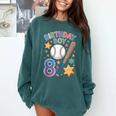 Birthday Boy 8th Birthday Baseball Comfort Colors Sweatshirt Chalky Mint Birthday Boy 8th Birthday Baseball Comfort Colors Sweatshirt Chalky Mint