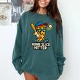 Boys Pizza Theme Baseball Home Hitter Comfort Colors Sweatshirt Chalky Mint Boys Pizza Theme Baseball Home Hitter Comfort Colors Sweatshirt Chalky Mint