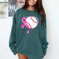 Breast Cancer Awareness Baseball Mom Comfort Colors Sweatshirt Chalky Mint Breast Cancer Awareness Baseball Mom Comfort Colors Sweatshirt Chalky Mint