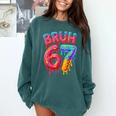Bruh 67 Baseball Drip Number 67 Player 67th Birthday Comfort Colors Sweatshirt Chalky Mint Bruh 67 Baseball Drip Number 67 Player 67th Birthday Comfort Colors Sweatshirt Chalky Mint