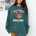 Busy Raising Ballers Basketball Baseball Mom For Women Comfort Colors Sweatshirt Chalky Mint Busy Raising Ballers Basketball Baseball Mom For Women Comfort Colors Sweatshirt Chalky Mint