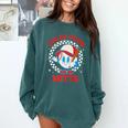 Calm Your Mitts Baseball Mom Mother's Day Softball Mom Premium Comfort Colors Sweatshirt Chalky Mint Calm Your Mitts Baseball Mom Mother's Day Softball Mom Premium Comfort Colors Sweatshirt Chalky Mint